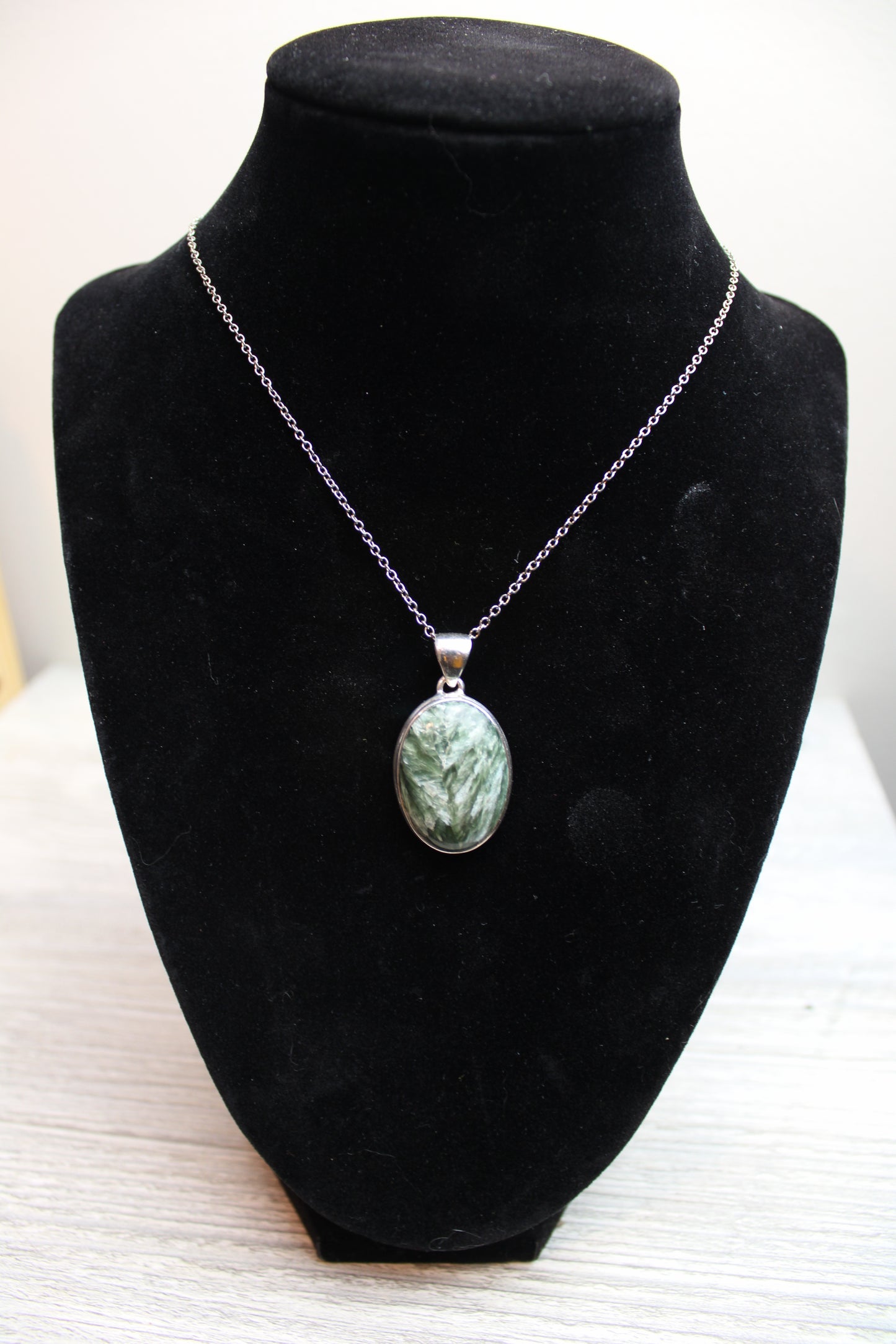 Seraphinite Pendant in .925 silver