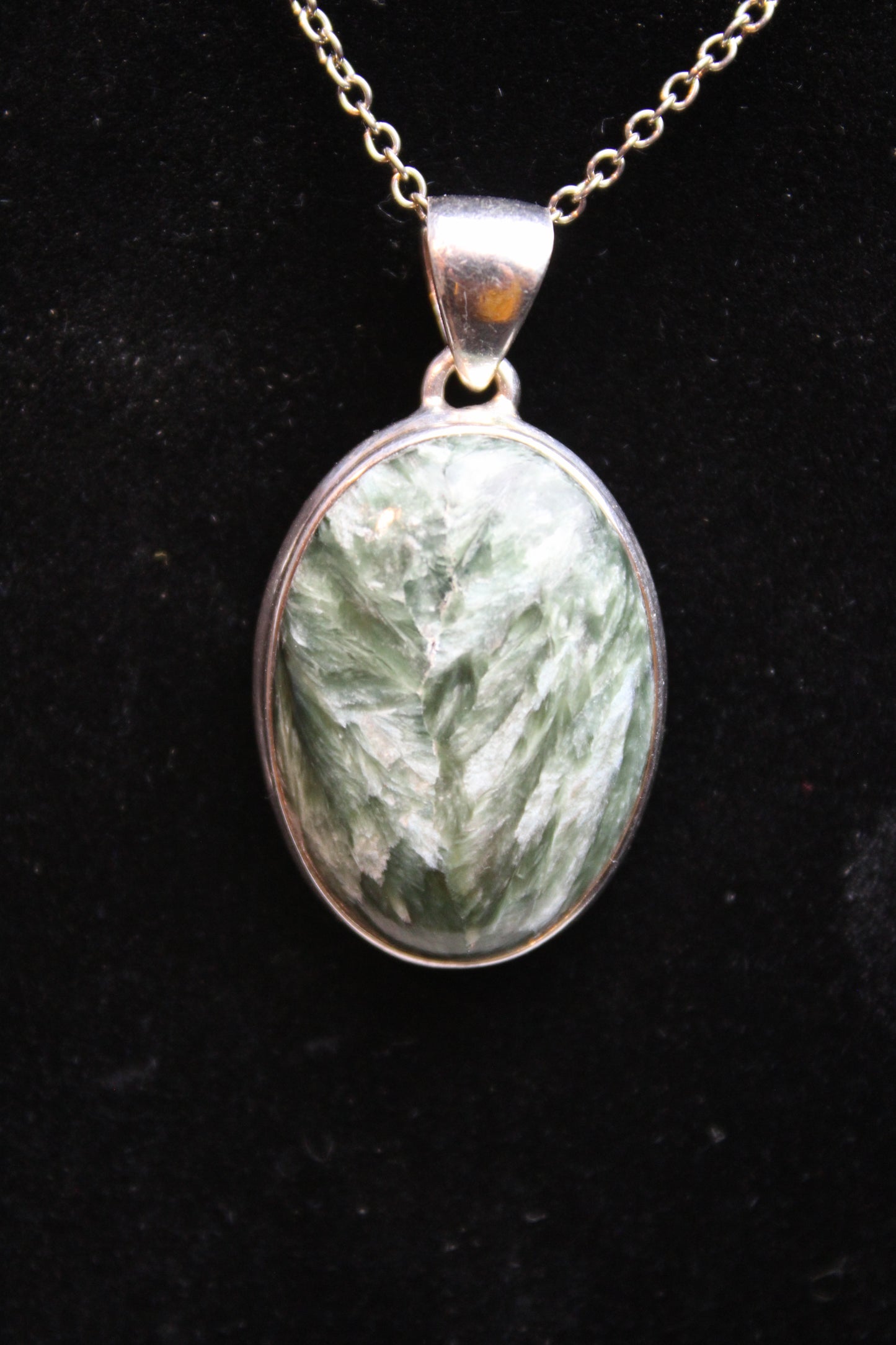 Seraphinite Pendant in .925 silver