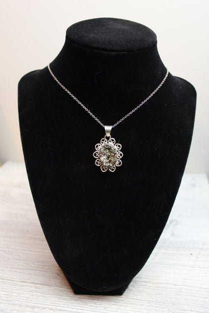 pirite pendant in 925 silver
