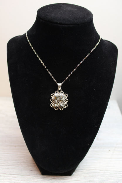 Pirite pendant in .925 silver