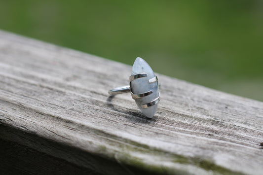 Silver .925 Moonstone Ring size 8