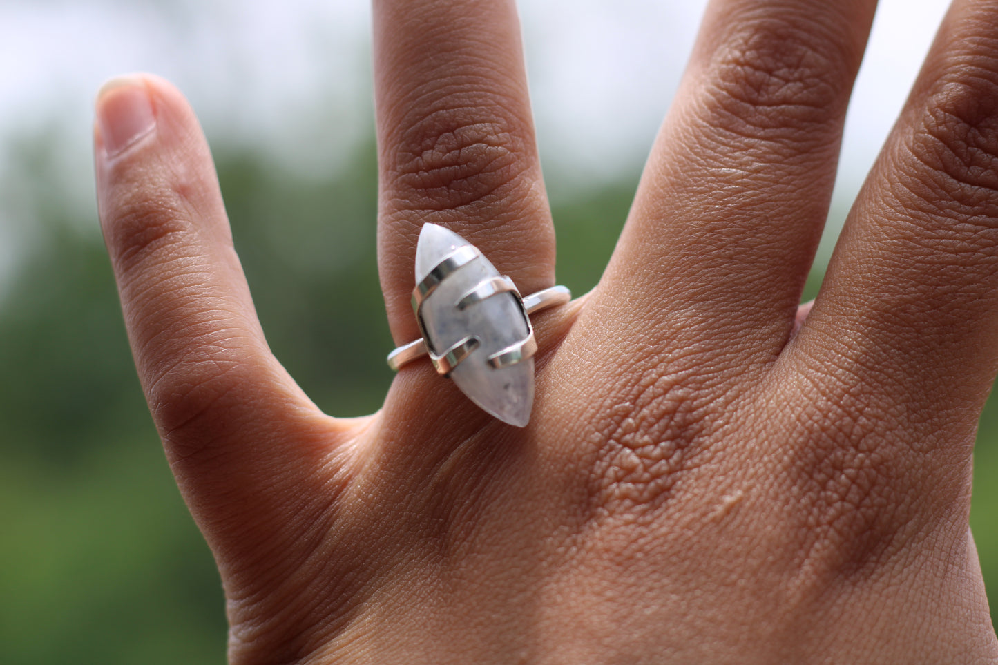 Silver .925 Moonstone Ring size 8