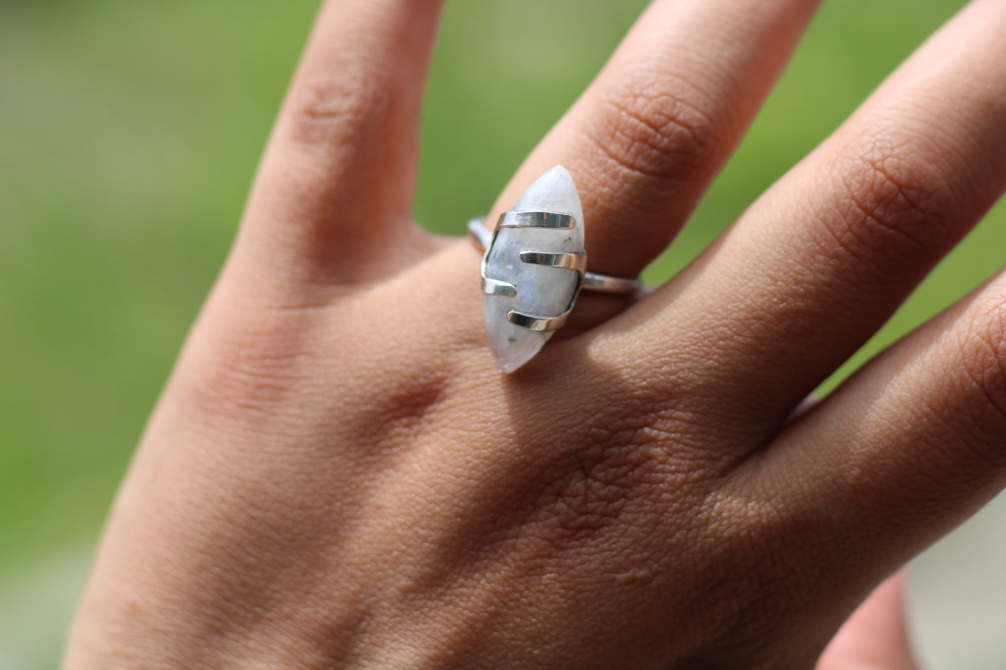 Silver .925 Moonstone Ring size 8